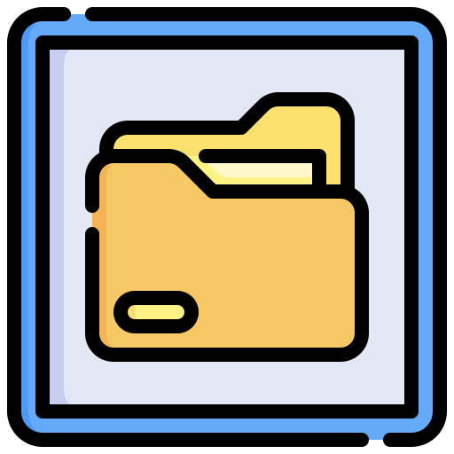 dateimanager Generic Outline Color icon