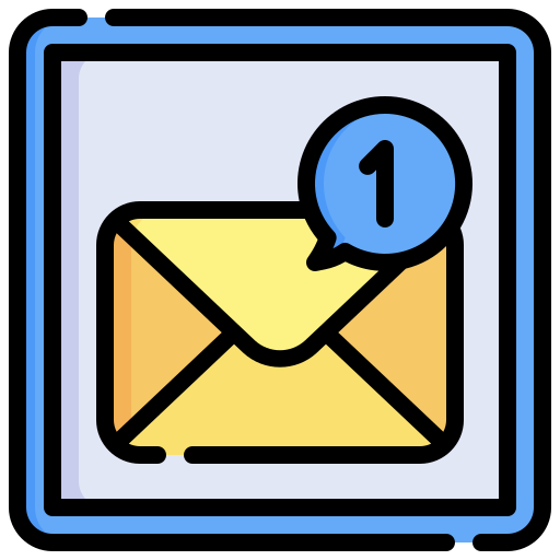 Mail inbox Generic Outline Color icon