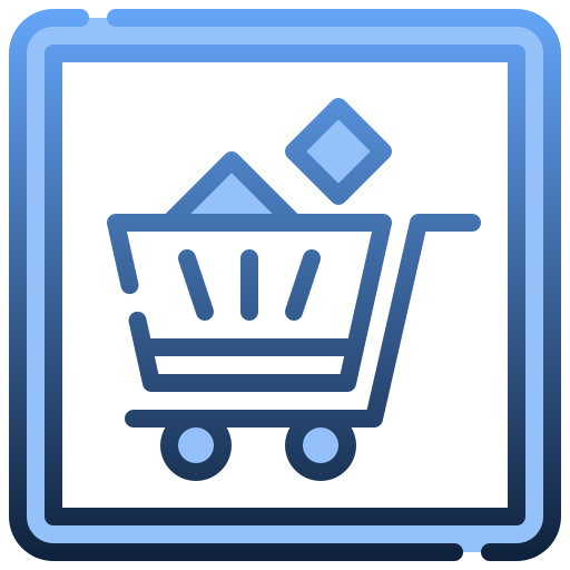 Shopping cart Generic Blue icon