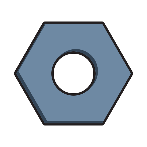 ナット Generic Outline Color icon