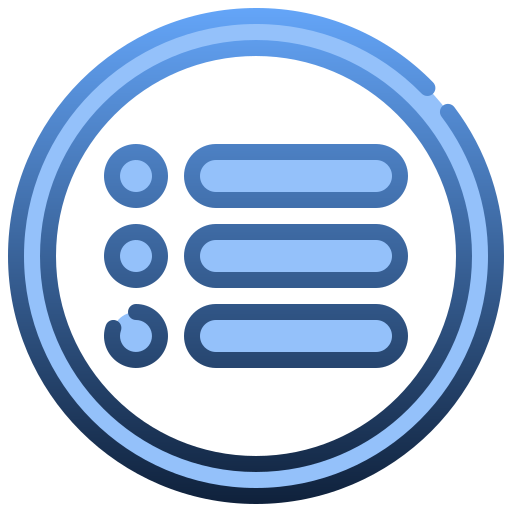 aufzählungszeichen Generic Blue icon