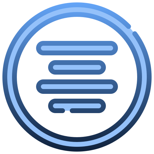 Center alignment Generic Blue icon