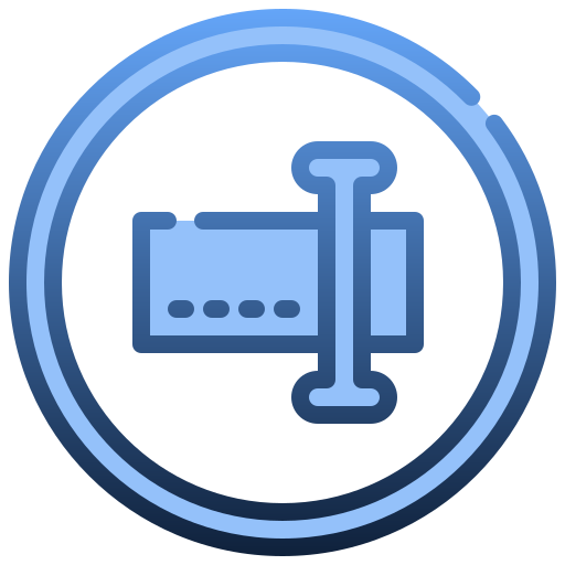 Text box Generic Blue icon