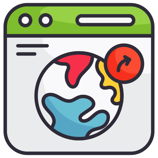 web browser Generic Outline Color icono