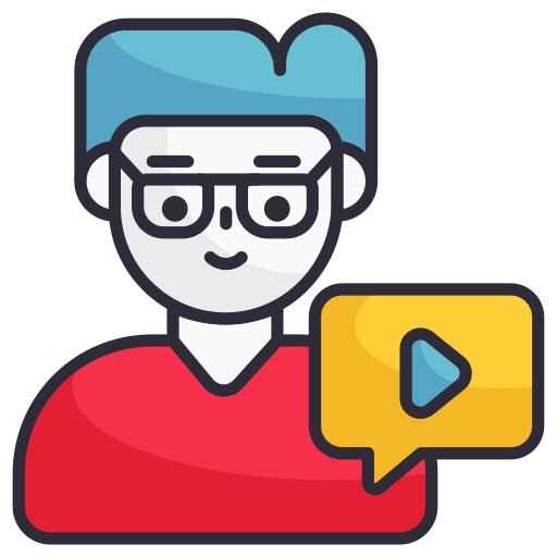 Video chat Generic Outline Color icon