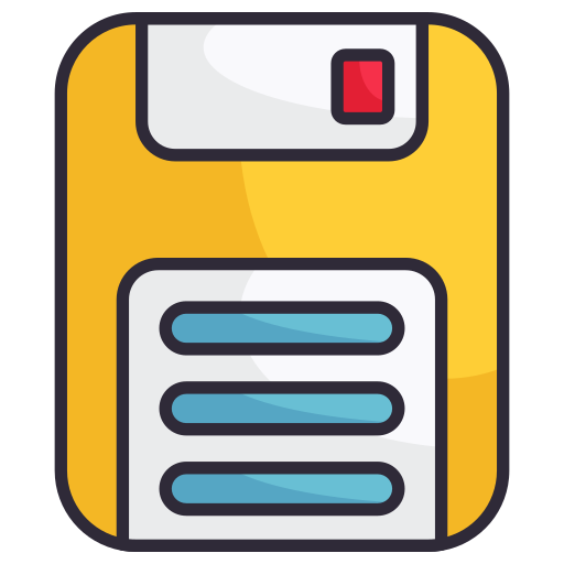 floppy disk Generic Outline Color icoon