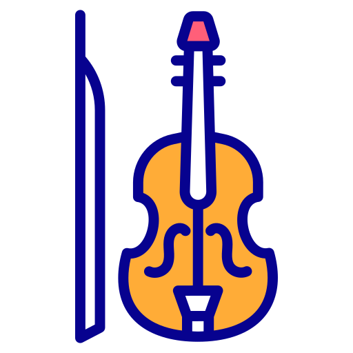 violino Generic Outline Color icona