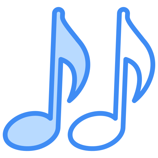 musiknoten Generic Blue icon