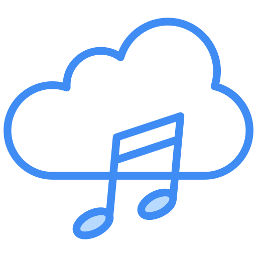 Музыкальное облако Generic Blue иконка
