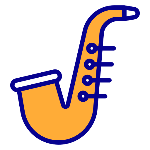 Saxophone Generic Outline Color icon