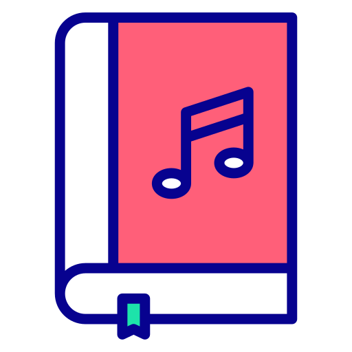 livro de musica Generic Outline Color Ícone