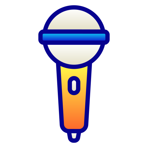 microfono Generic Lineal Color Gradient icona