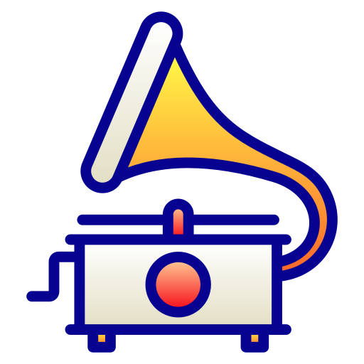 grammofono Generic Lineal Color Gradient icona