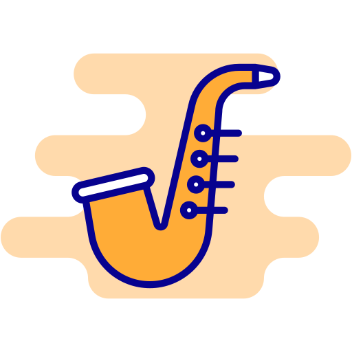 saksofon Generic Rounded Shapes ikona