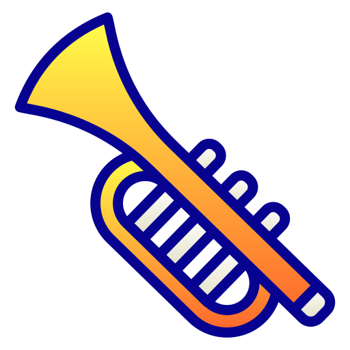 Trumpet Generic Lineal Color Gradient icon