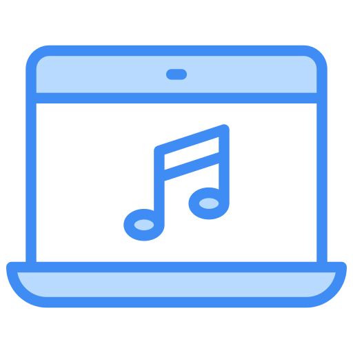 Online music Generic Blue icon