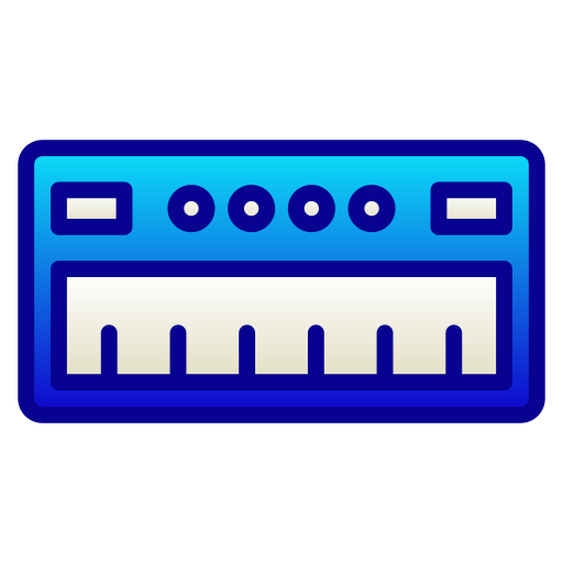 피아노 Generic Lineal Color Gradient icon