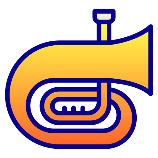 tuba Generic Lineal Color Gradient icono