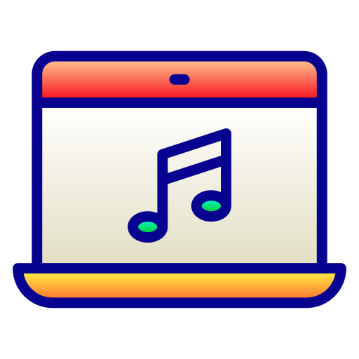온라인 음악 Generic Lineal Color Gradient icon