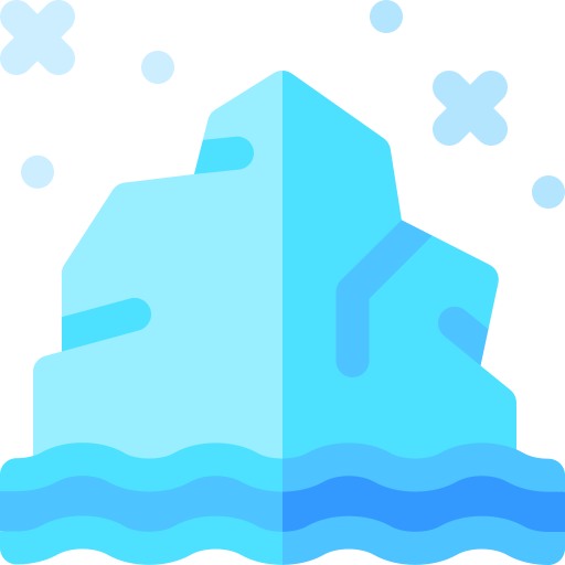 góra lodowa Basic Rounded Flat ikona