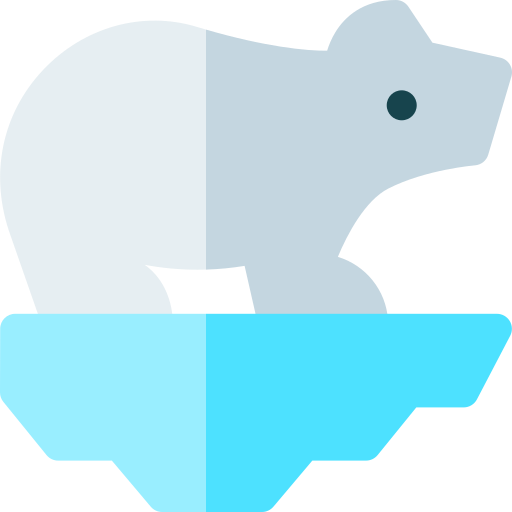 Polar bear Basic Rounded Flat icon
