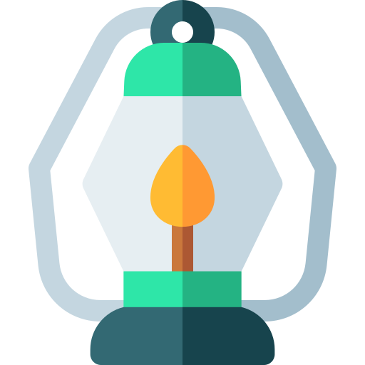 Kerosene lamp Basic Rounded Flat icon