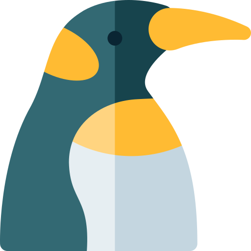 pinguïn Basic Rounded Flat icoon