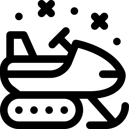 motoslitta Basic Rounded Lineal icona