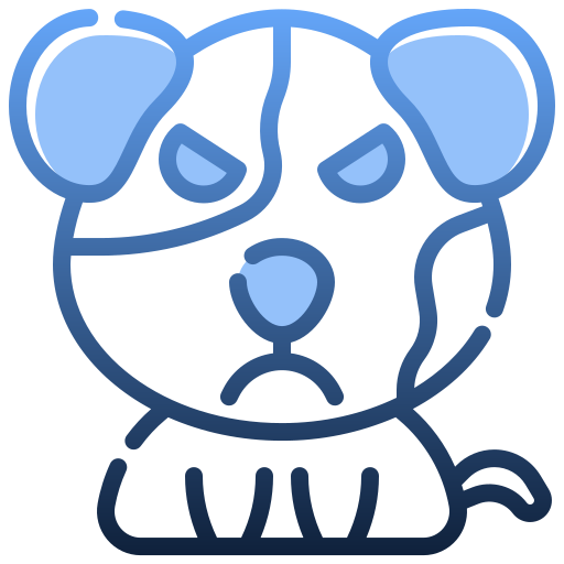 enojado Generic Blue icono