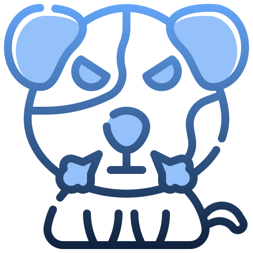 enojado Generic Blue icono