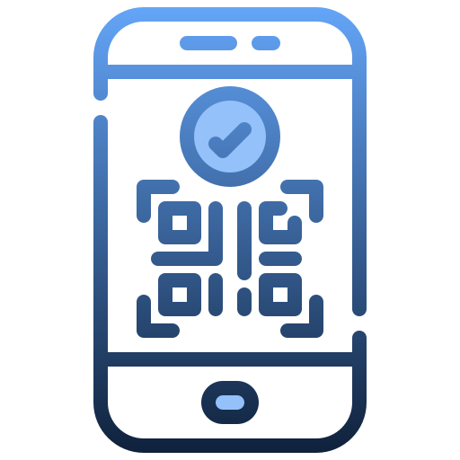 qr-code-scan Generic Blue icon