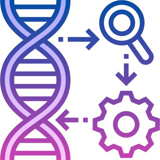 ДНК Detailed bright Gradient иконка