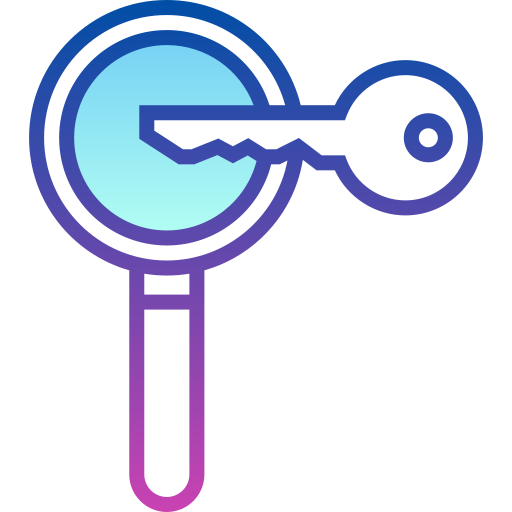 Ключ Detailed bright Gradient иконка