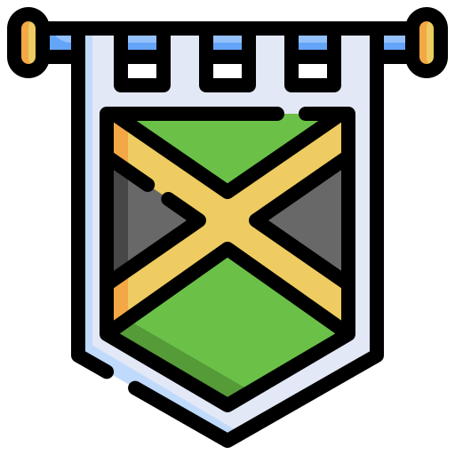 jamaica Generic Outline Color icono