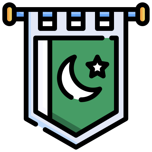 pakistan Generic Outline Color ikona