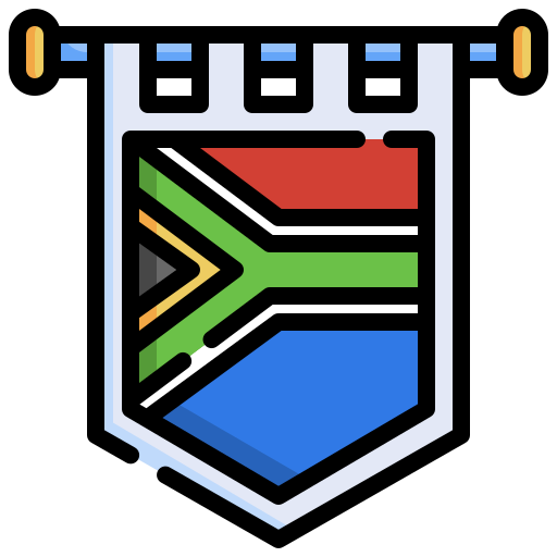 South africa Generic Outline Color icon