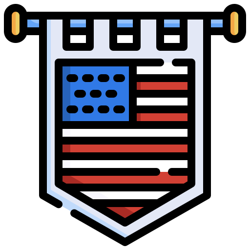 United states Generic Outline Color icon