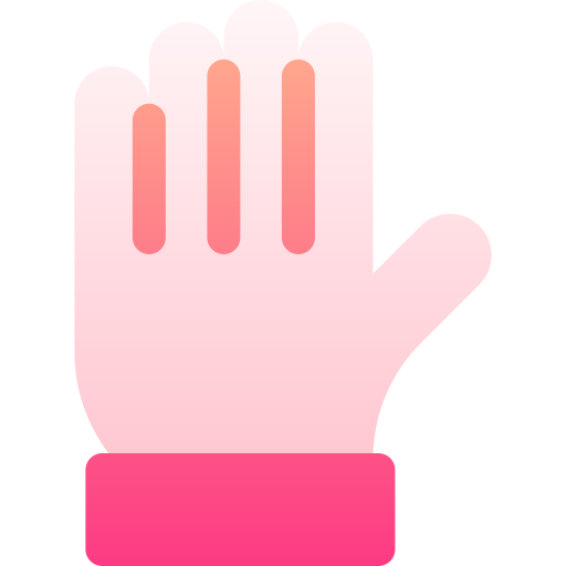 手を上げる Basic Gradient Gradient icon