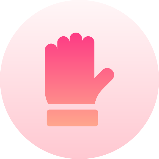 alzare la mano Basic Gradient Circular icona