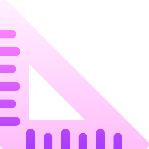 三角定規 Basic Gradient Gradient icon