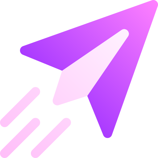 紙飛行機 Basic Gradient Gradient icon
