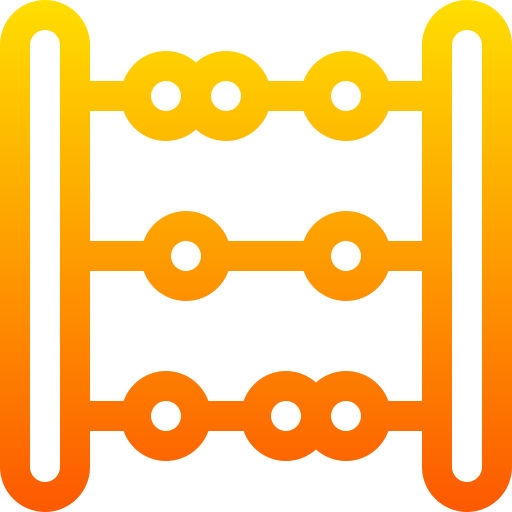 Abacus Basic Gradient Lineal color icon