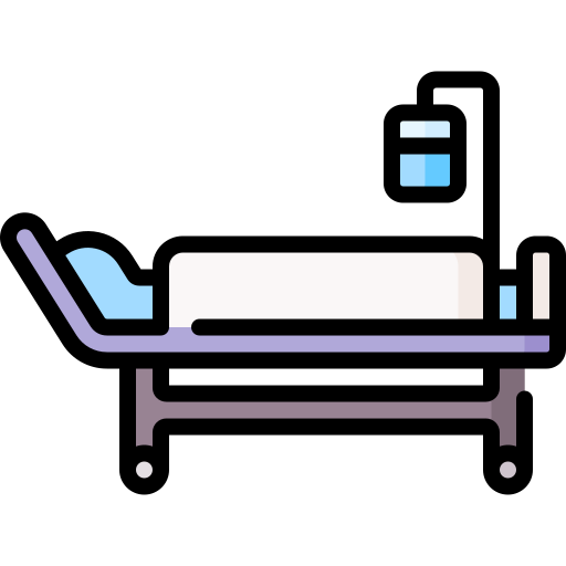 Hospital bed Special Lineal color icon