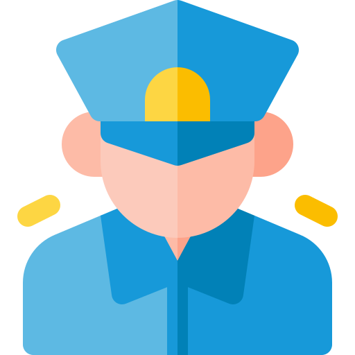 Policeman Basic Rounded Flat icon