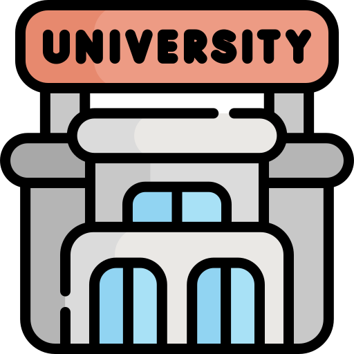 università Kawaii Lineal color icona