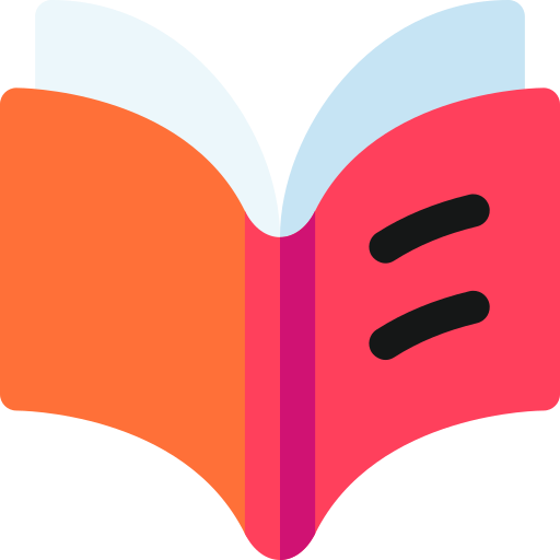 boek Basic Rounded Flat icoon