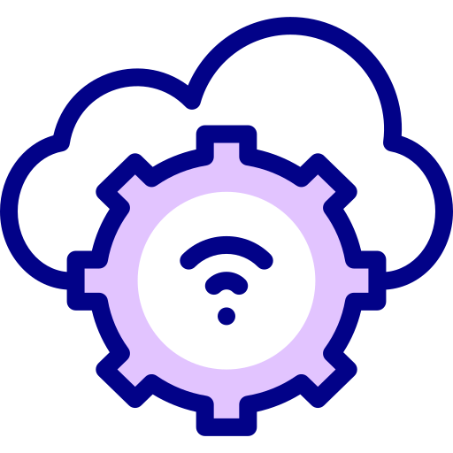 Cloud Detailed Mixed Lineal color icon