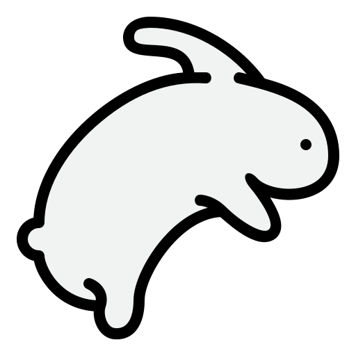 konijn Generic Outline Color icoon