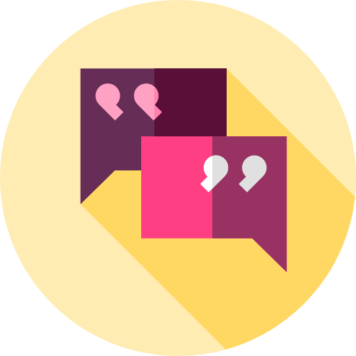 Dialogue Flat Circular Flat icon