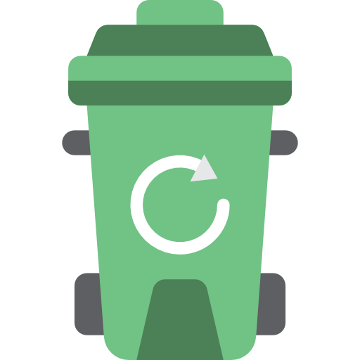 Recycle bin Basic Miscellany Flat icon